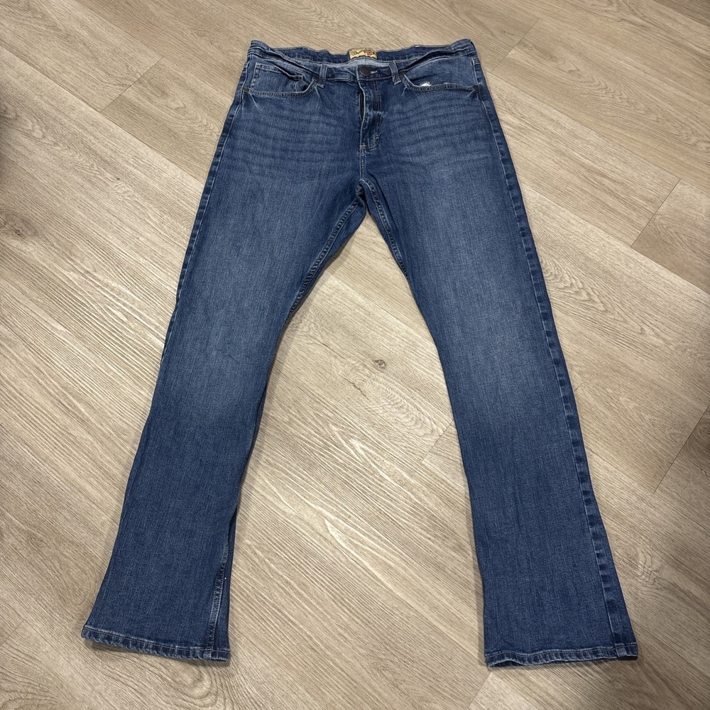 Wrangler 20X Style 42 Jeans Mens 36x36(36x35) Blue Vintage Boot Stretch Denim